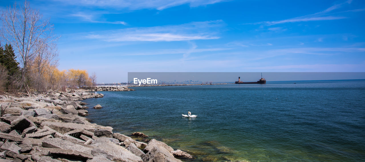 Scenic view of sea against sky