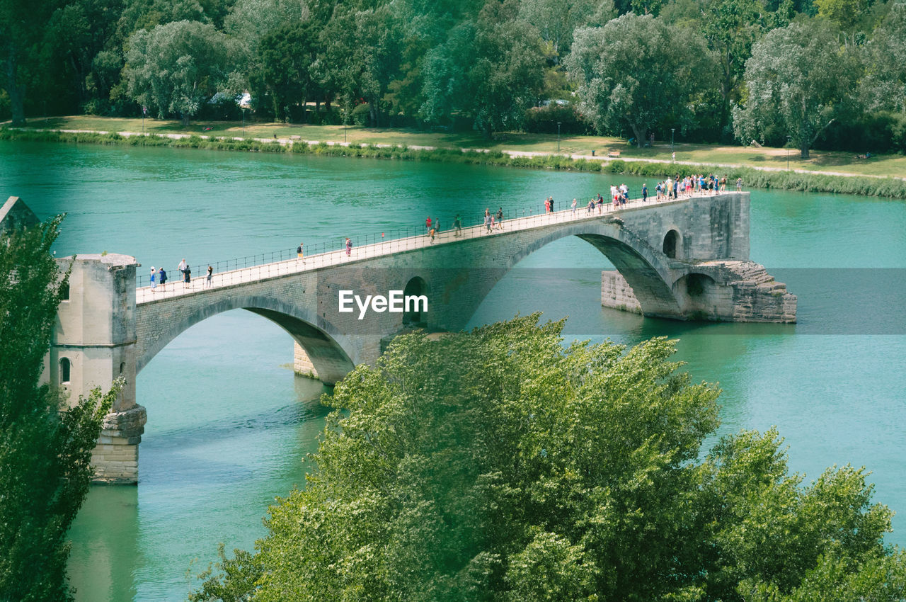 Rhone river in avignon france