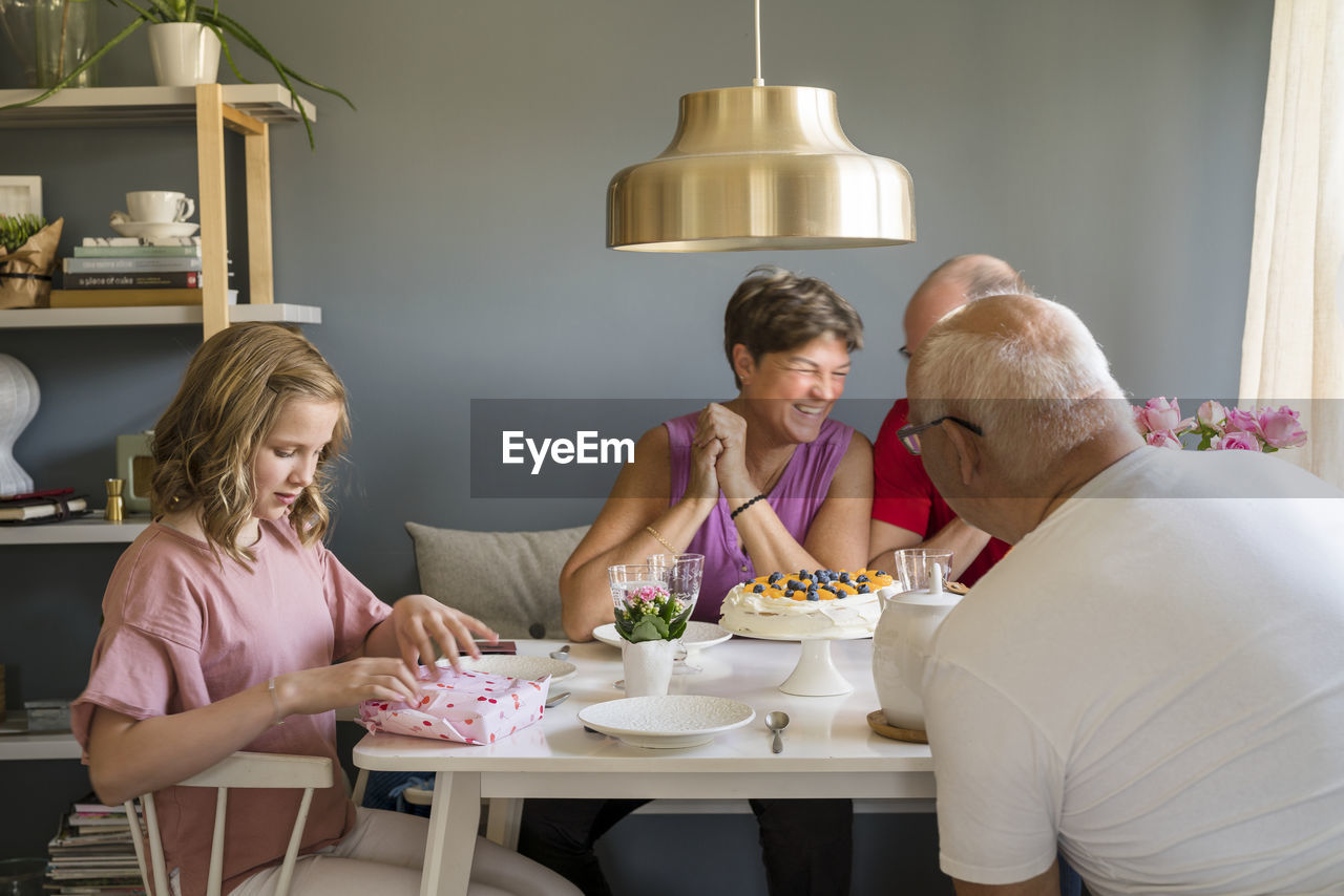 Family at table