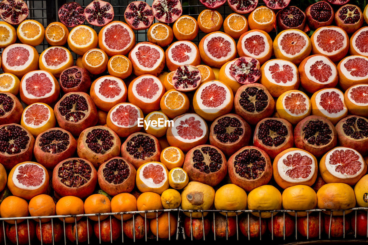 Full frame shot of grapefruit