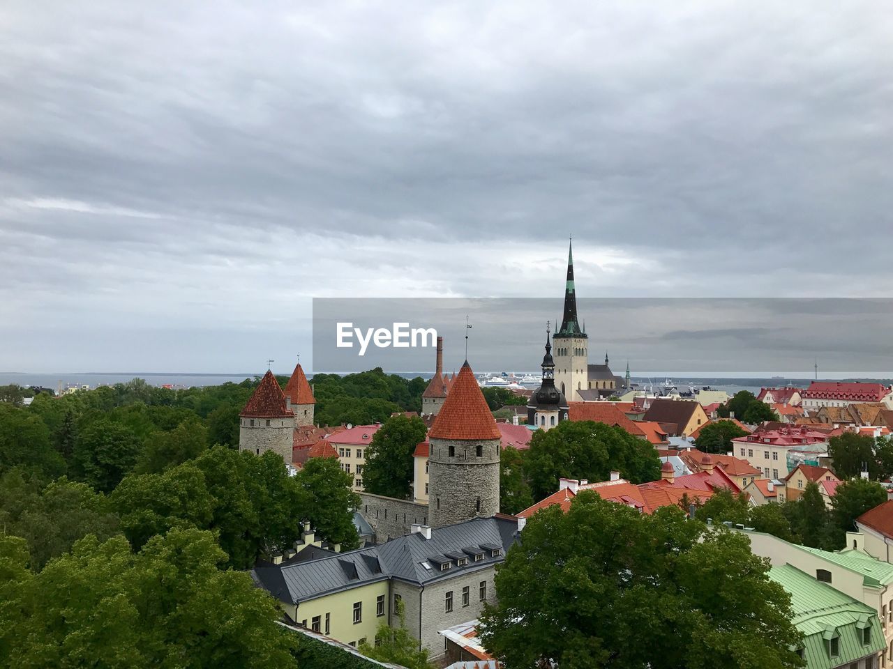 HIGH ANGLE VIEW OF CITYSCAPE