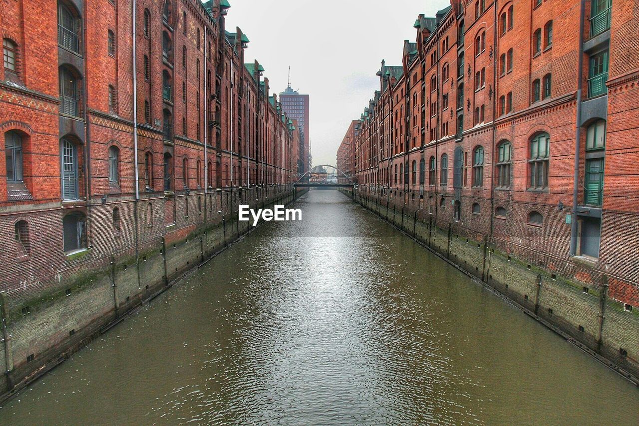 Canal along buildings