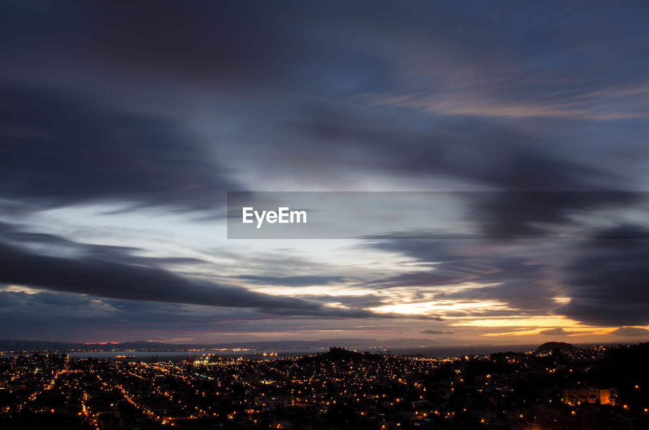 Cityscape at dusk