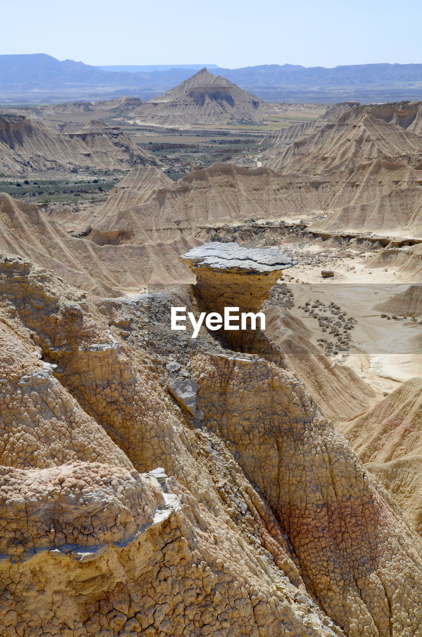 SCENIC VIEW OF DESERT AGAINST MOUNTAIN