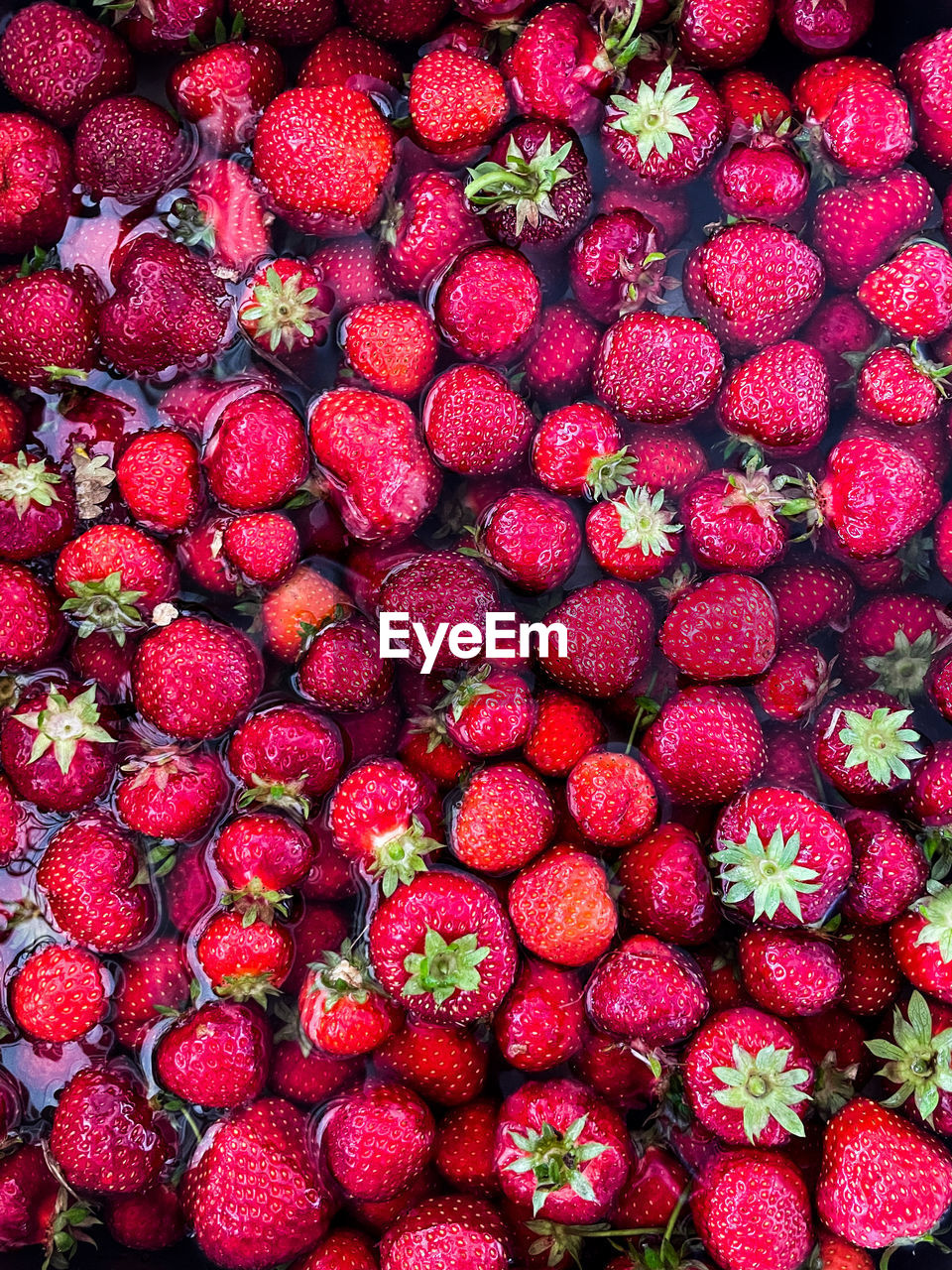 Full frame shot of strawberries