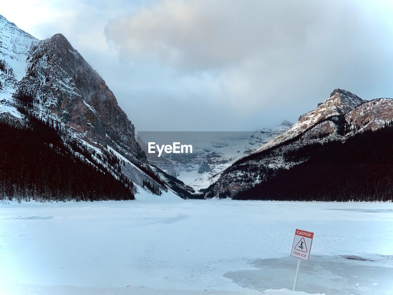 Scenic view of snowcapped mountains against sky victoria glacier