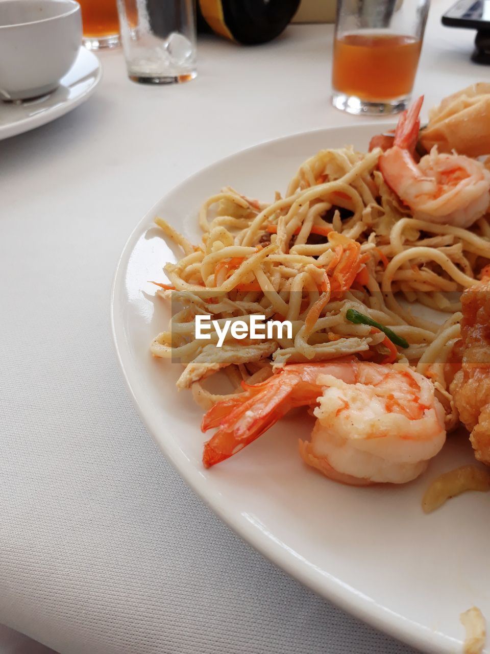 HIGH ANGLE VIEW OF MEAL SERVED ON TABLE