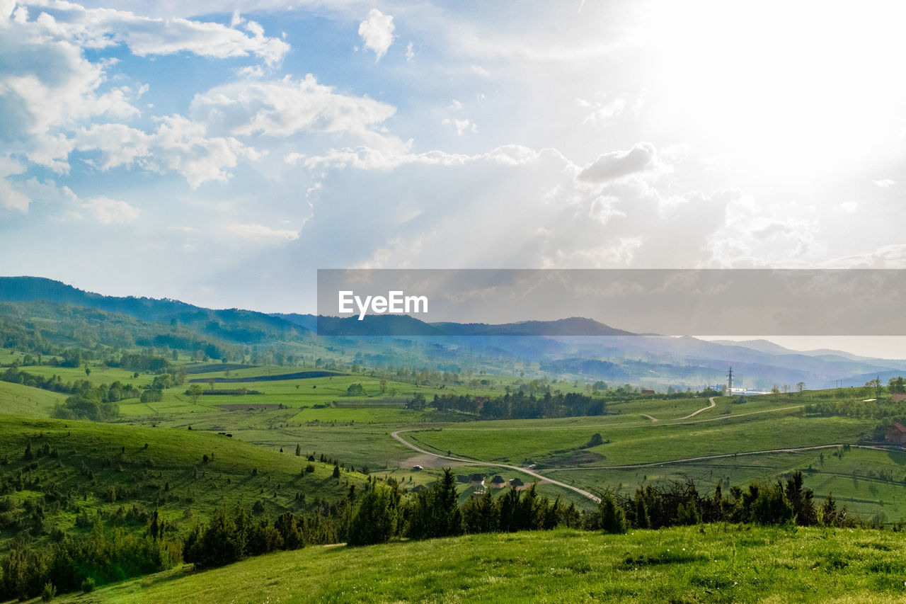 Scenic view of landscape against sky