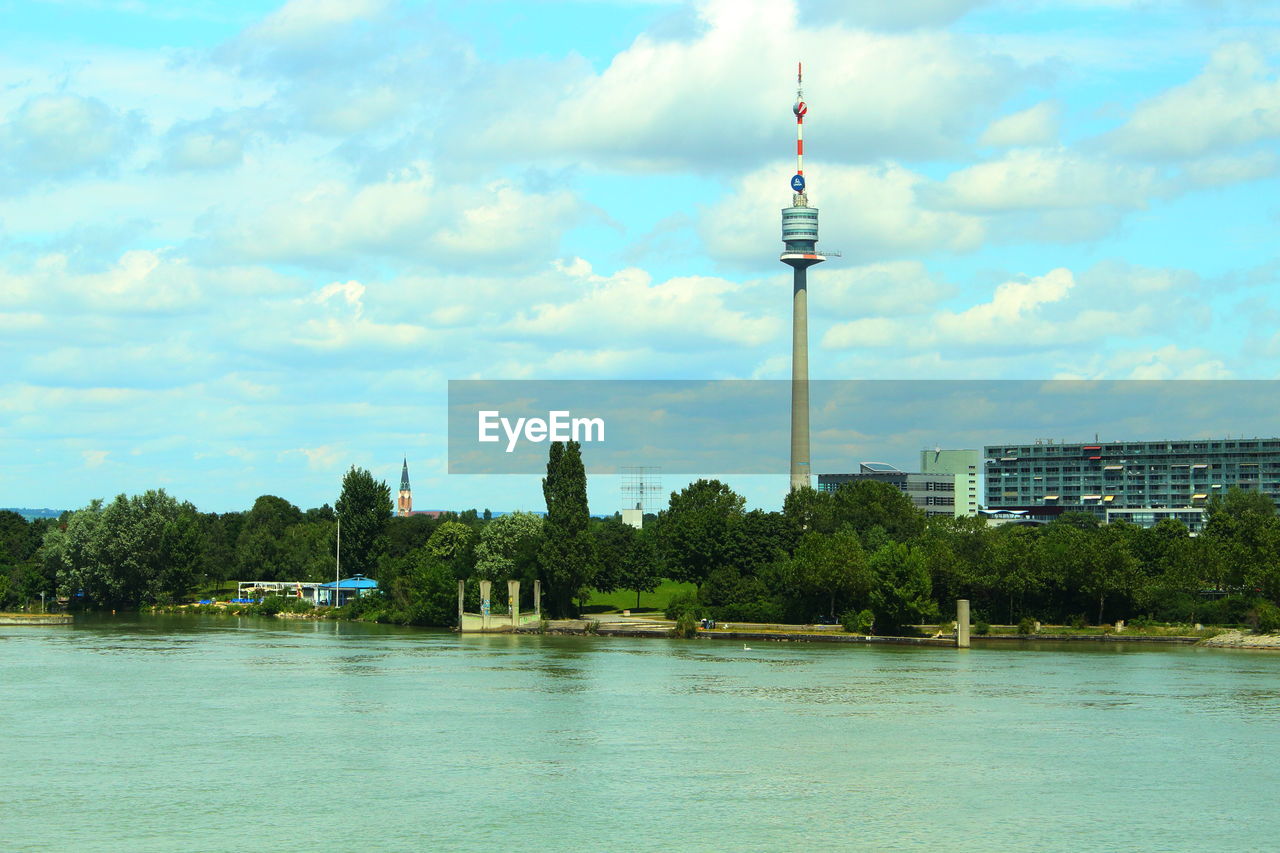 CITY SKYLINE WITH WATERFRONT