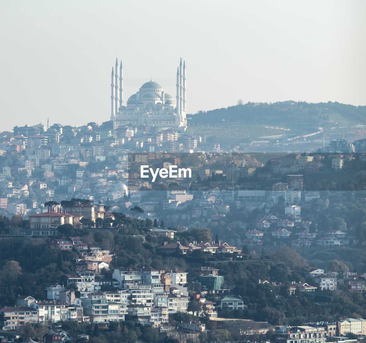 Aerial view of buildings in city