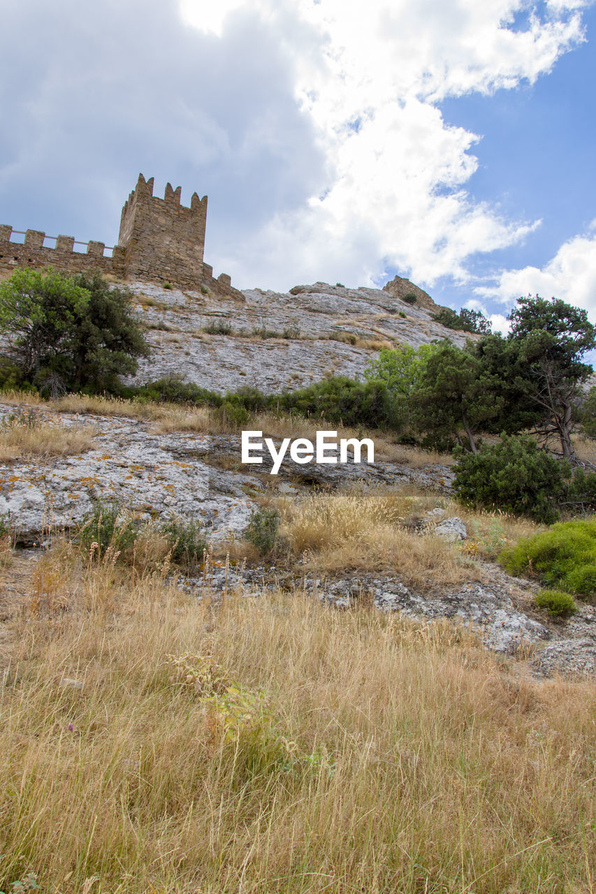 Scenic view of castle against sky