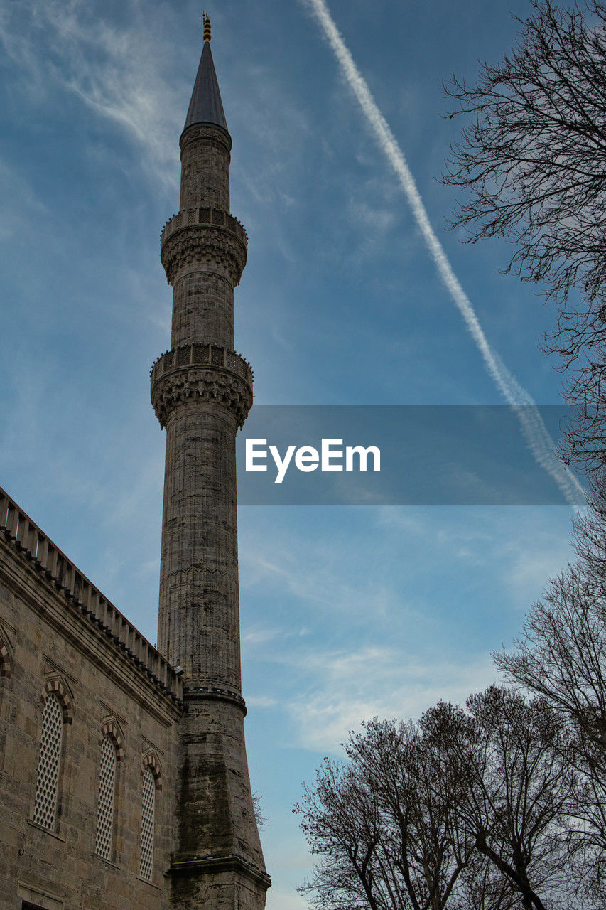 low angle view of historic building against sky