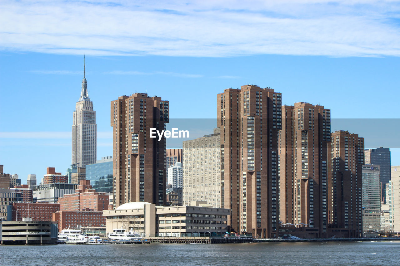 SKYSCRAPERS BY MODERN BUILDINGS AGAINST SKY