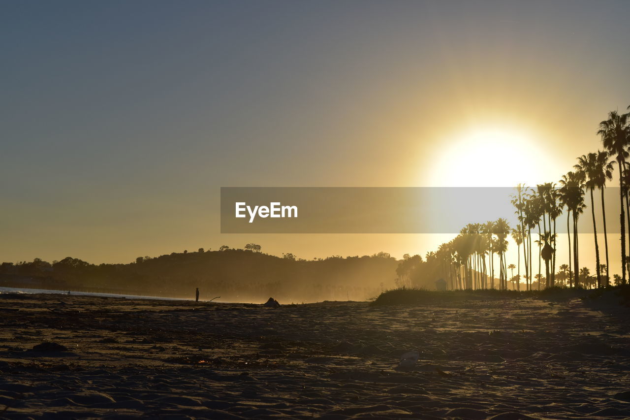 SCENIC VIEW OF SUNSET OVER LAND