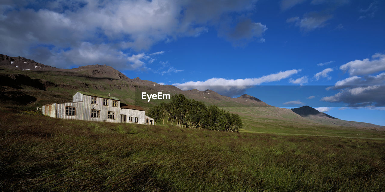 Abandoned hospital in the remote east fjords of iceland