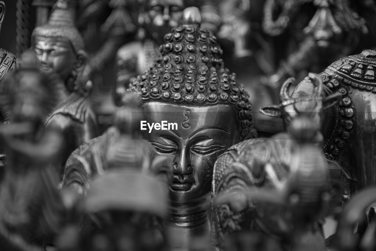 Close-up of buddha statue