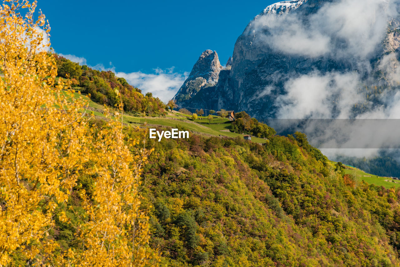 Majestic mountainous landscape in autumn