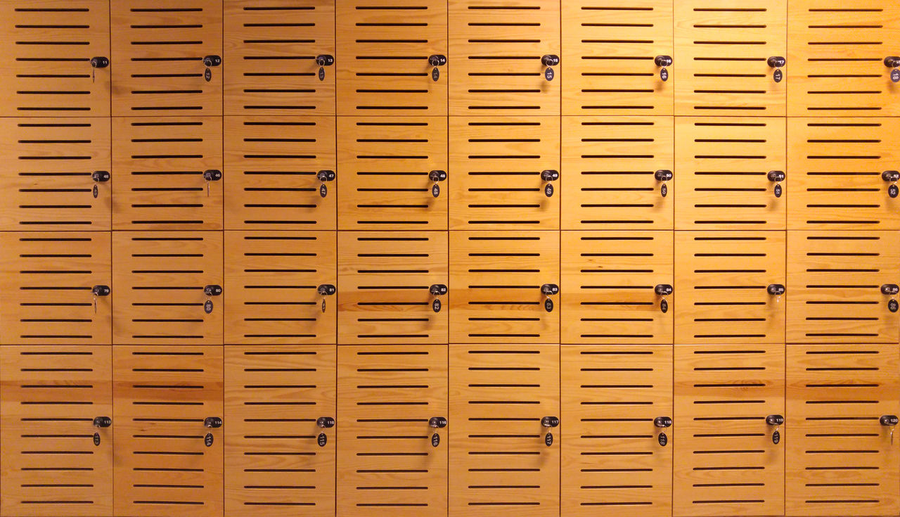 Full frame shot of lockers