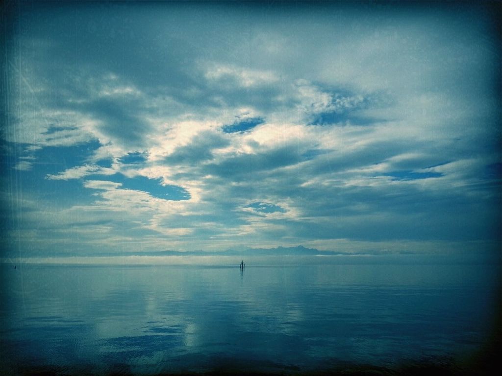 SCENIC VIEW OF SEA DURING SUNSET