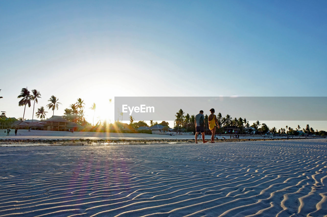 VIEW OF BEACH AT SUNSET