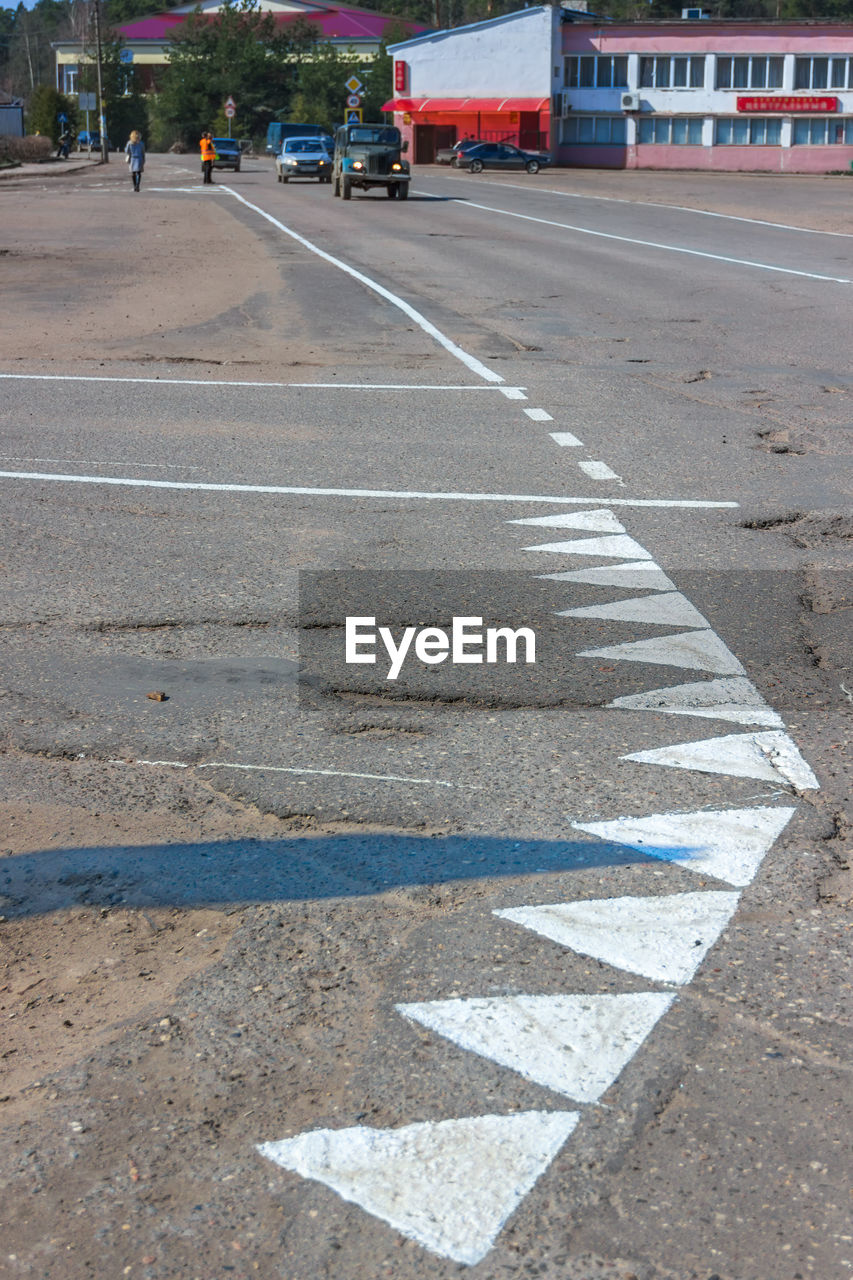 ROAD MARKING ON ASPHALT