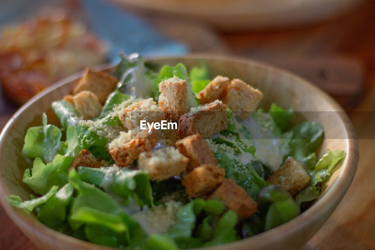 CLOSE-UP OF MEAL SERVED IN PLATE