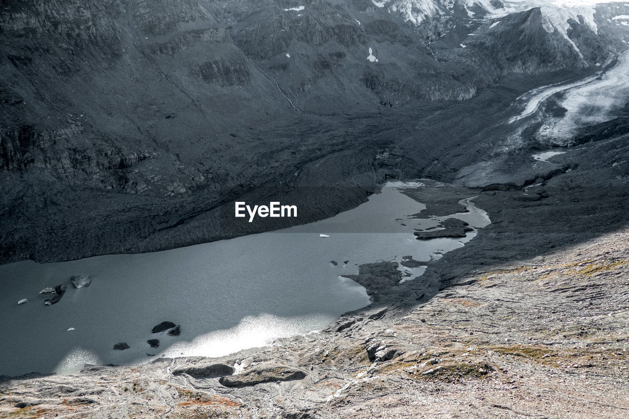 Scenic view of snowcapped mountains