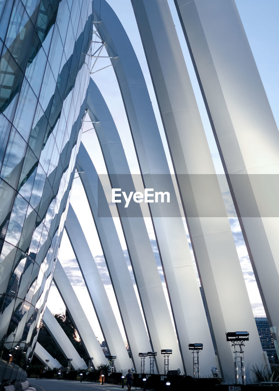 Low angle view of modern building