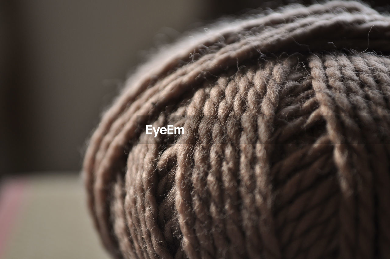 Close-up of wool ball