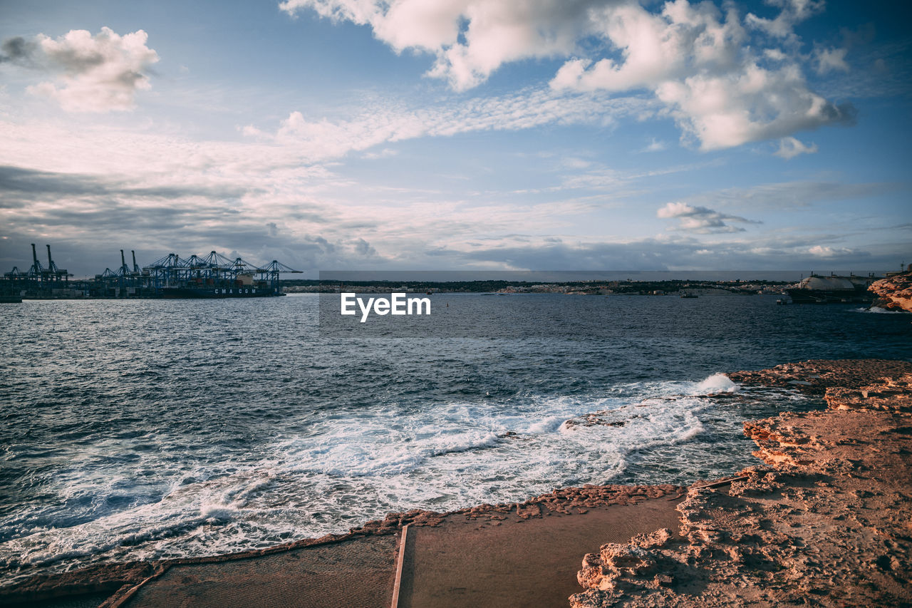 Scenic view of sea against sky