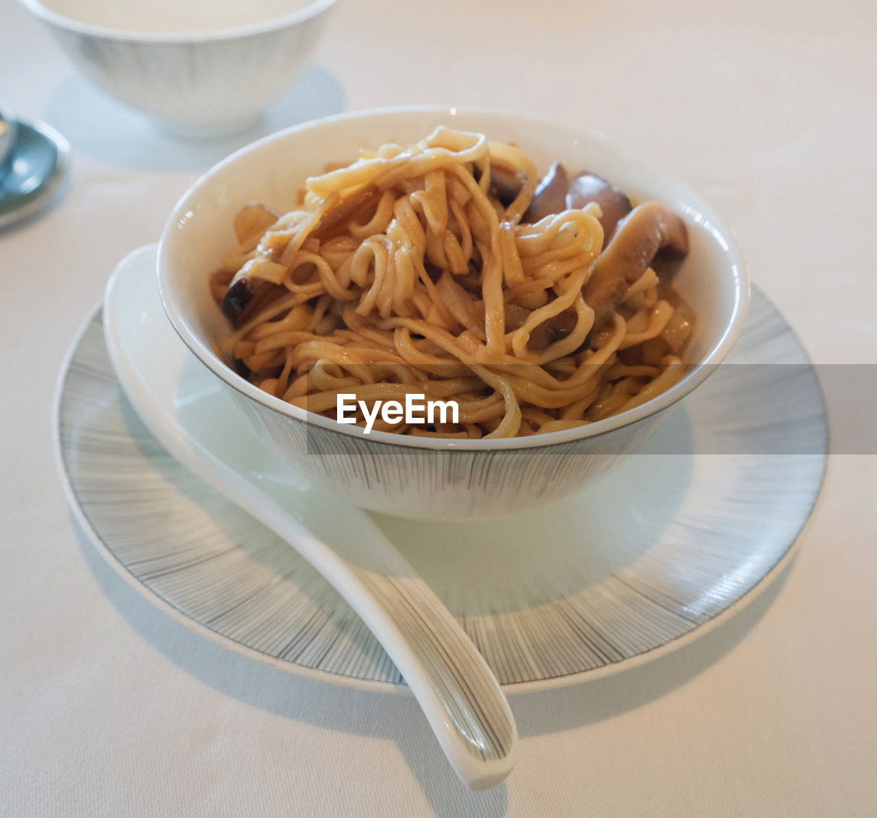 Close-up of food in plate on table