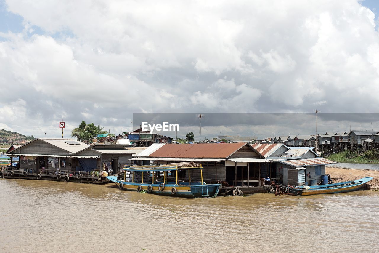 Floating village on tole sap, cambodia lake, way of living