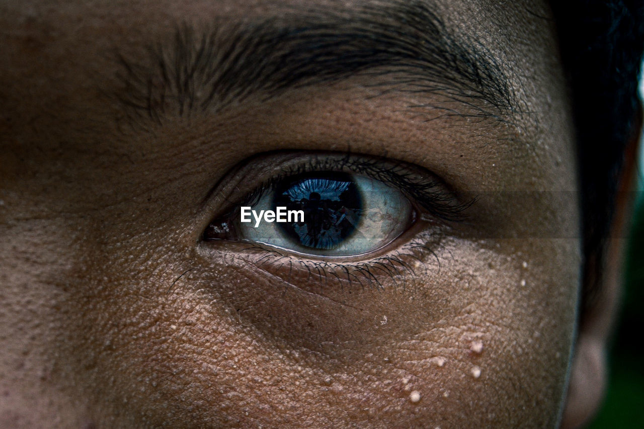 CLOSE-UP PORTRAIT OF EYE OF HUMAN FACE