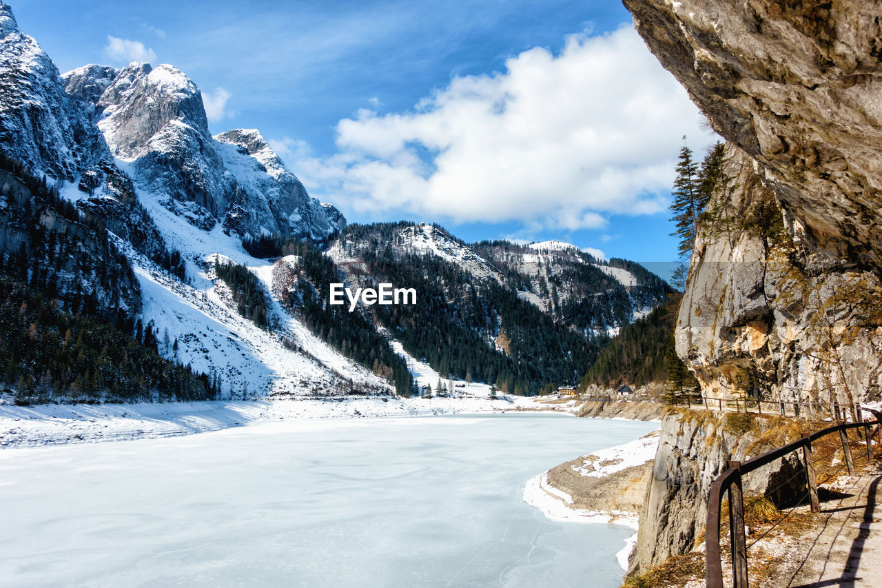 SCENIC VIEW OF SNOWCAPPED MOUNTAIN AGAINST SKY