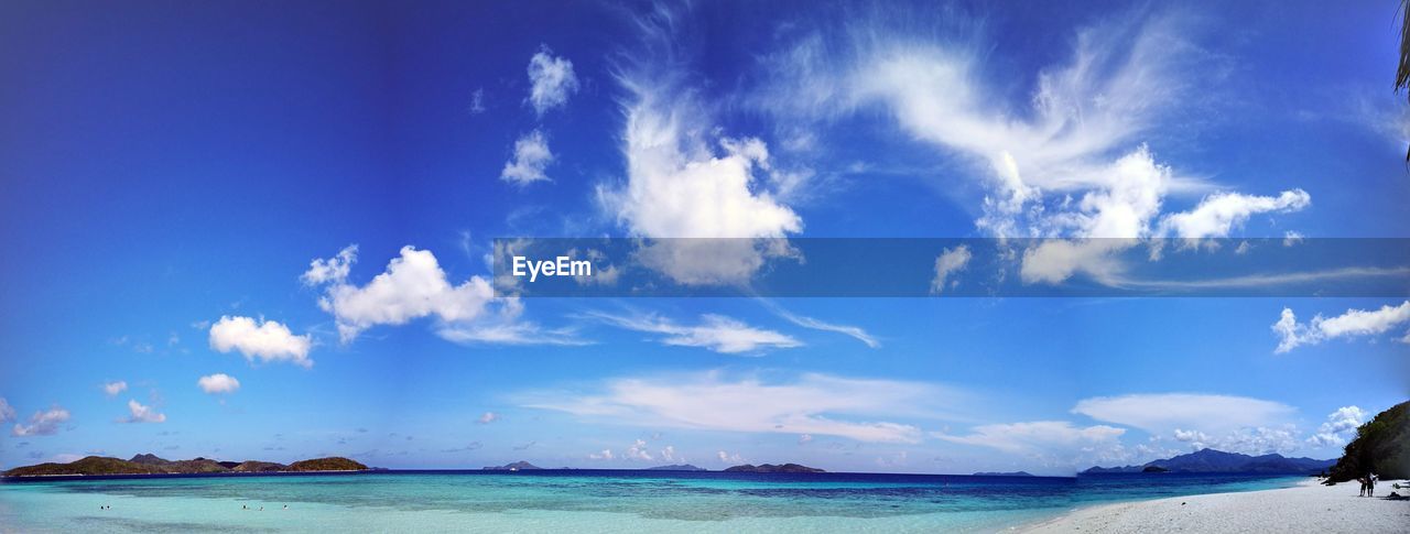 PANORAMIC VIEW OF BEACH AGAINST SKY