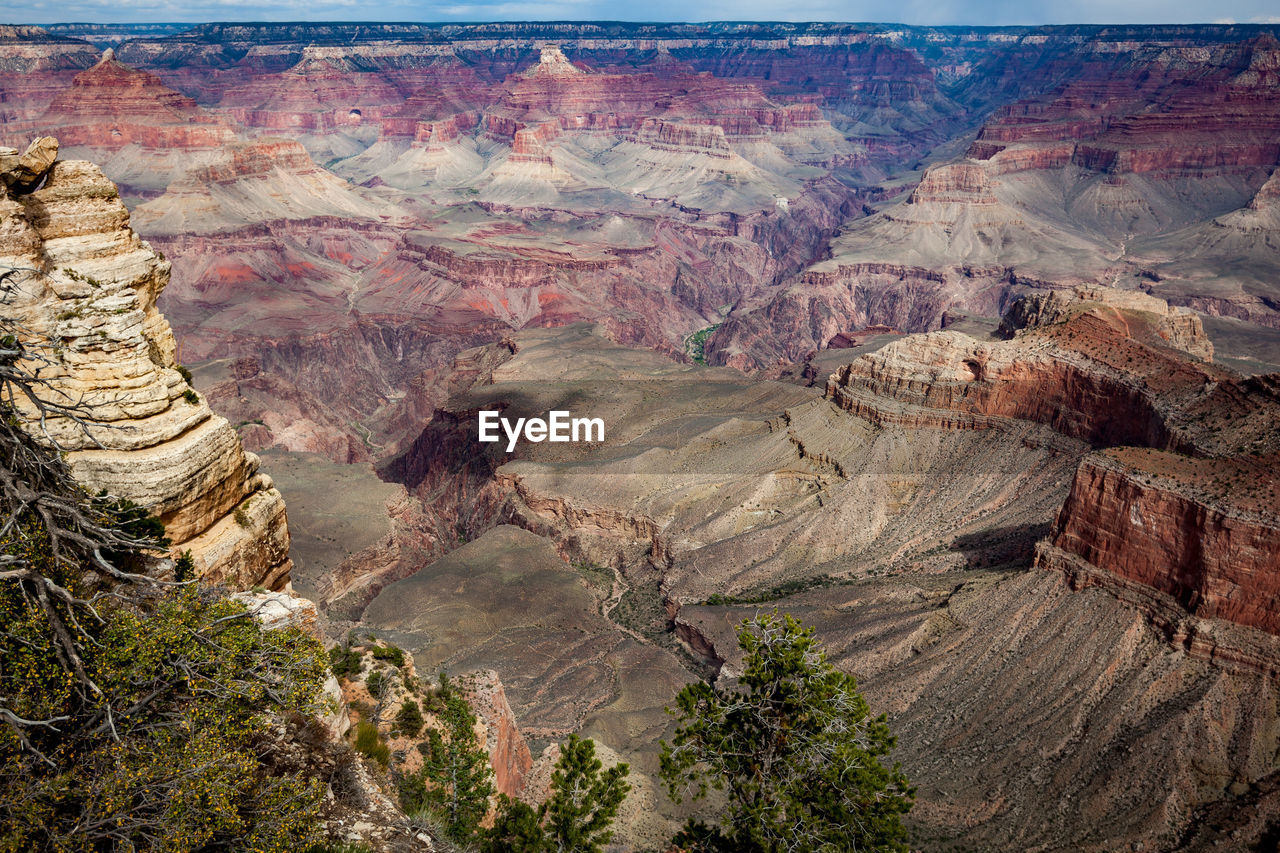 High angle view of grand canyon
