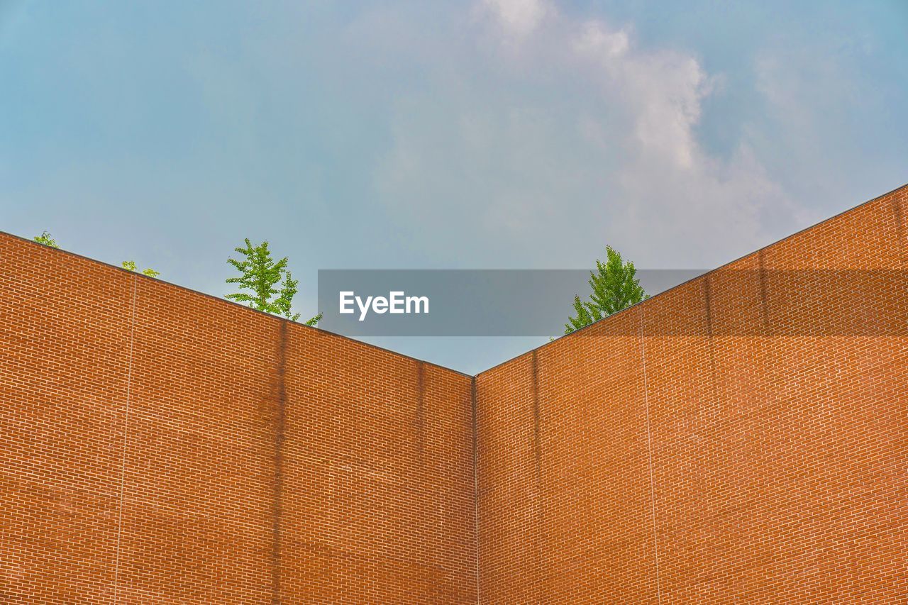 Low angle view of building against sky