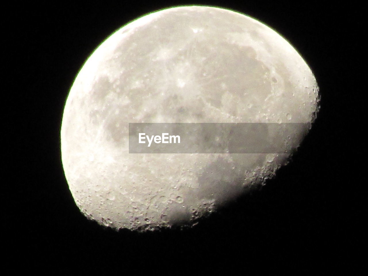 View of moon at night