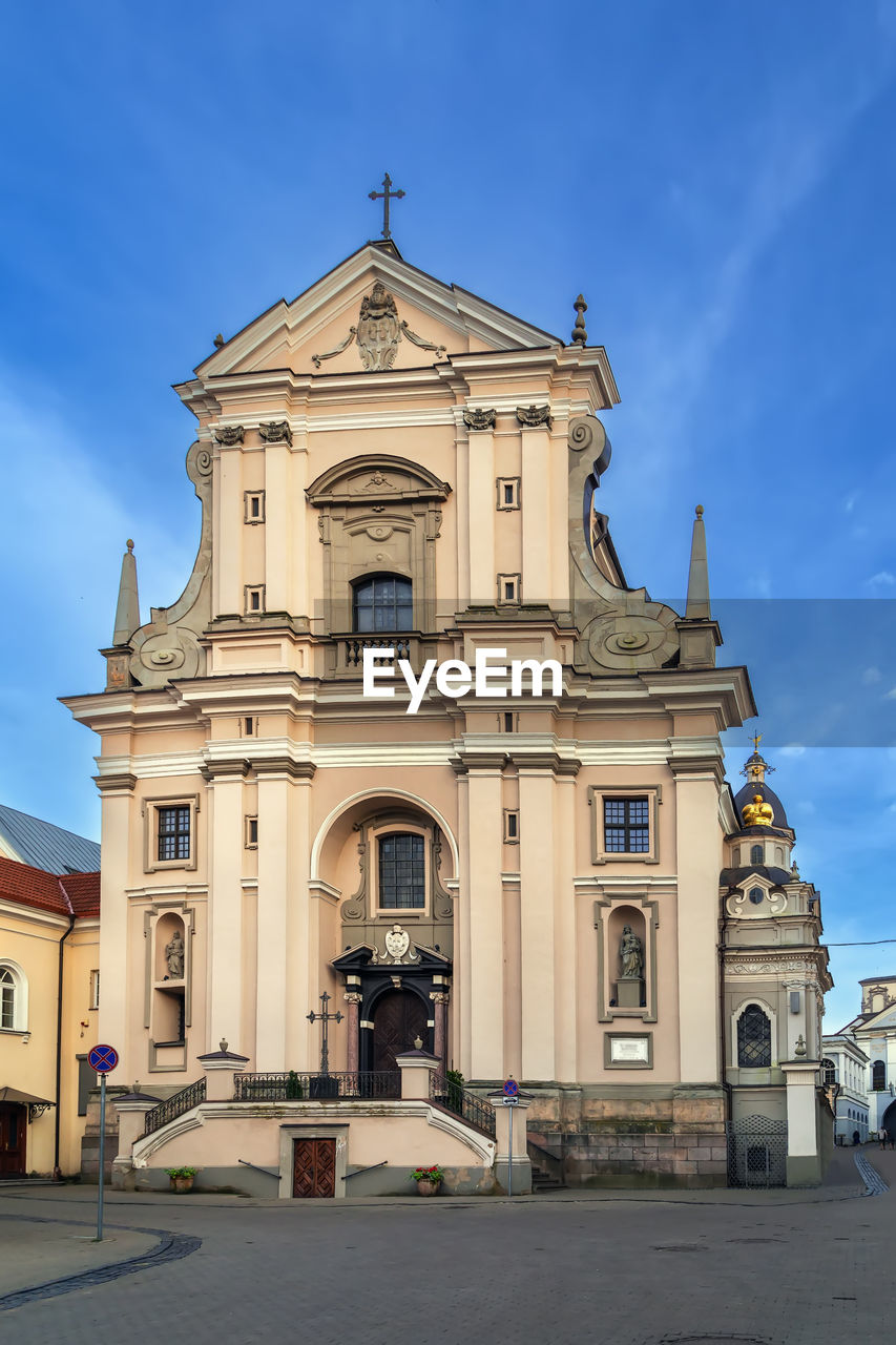 Church of st. teresa is one of the early baroque buildings in lithuania, vilnius, lituania