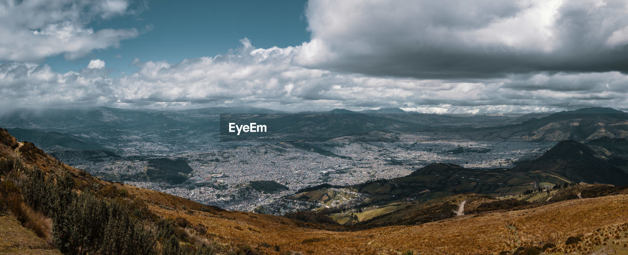 Panoramic view of landscape against sky