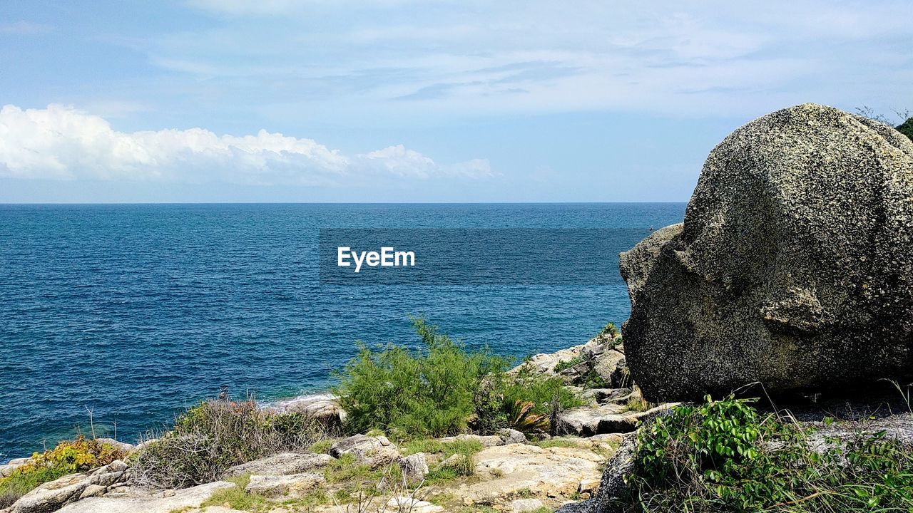 Scenic view of sea against sky