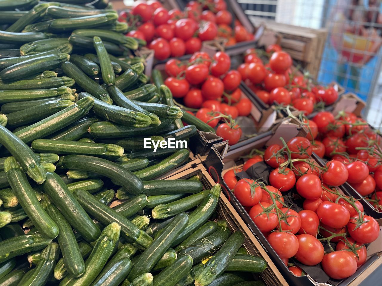 Vegetables for sale at market stall