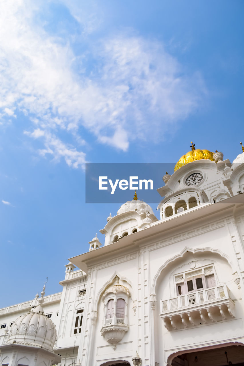 View of details of architecture inside golden temple - harmandir sahib in amritsar, punjab, india