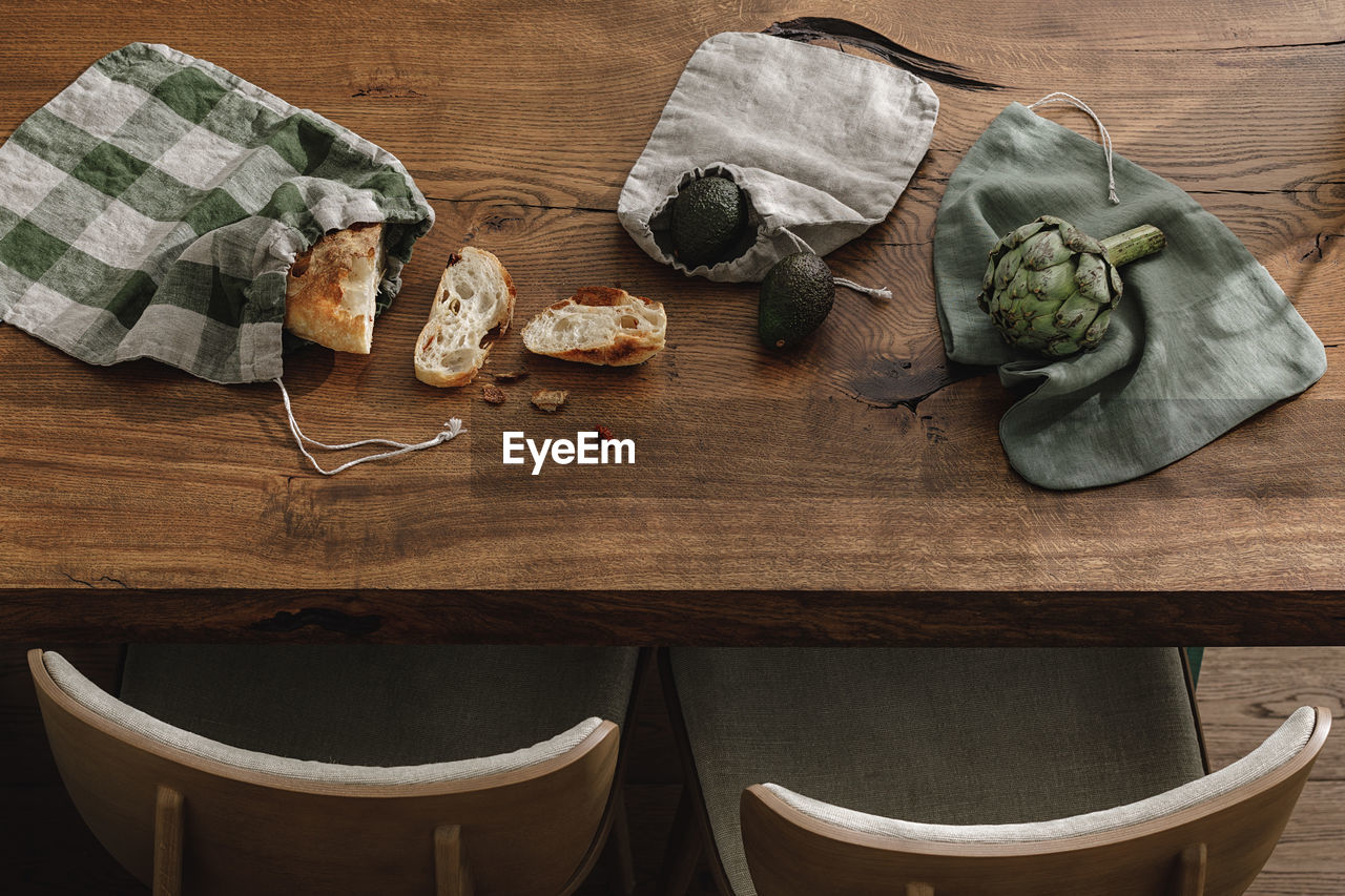 close-up of food on table