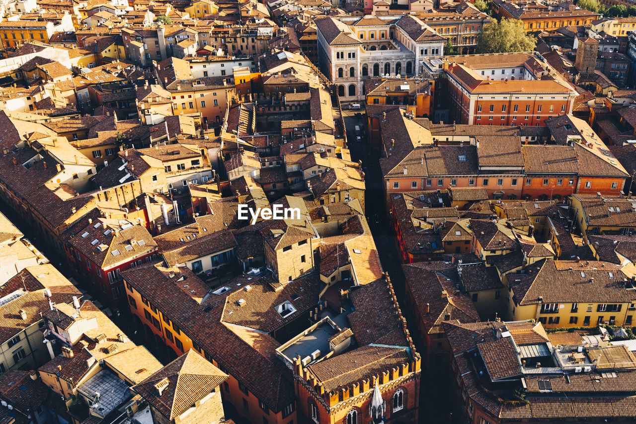 High angle view of townscape