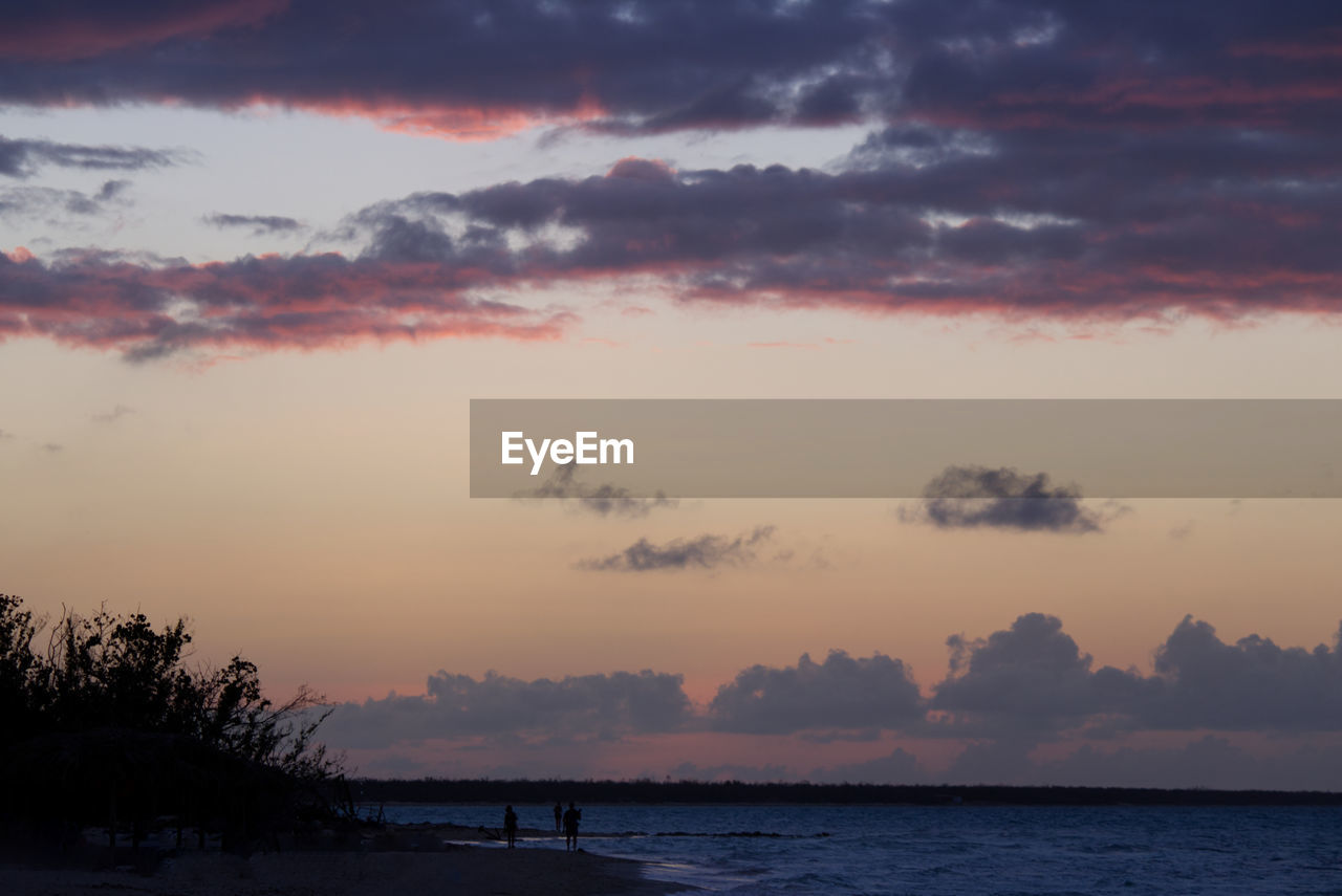 SCENIC VIEW OF SEA DURING SUNSET