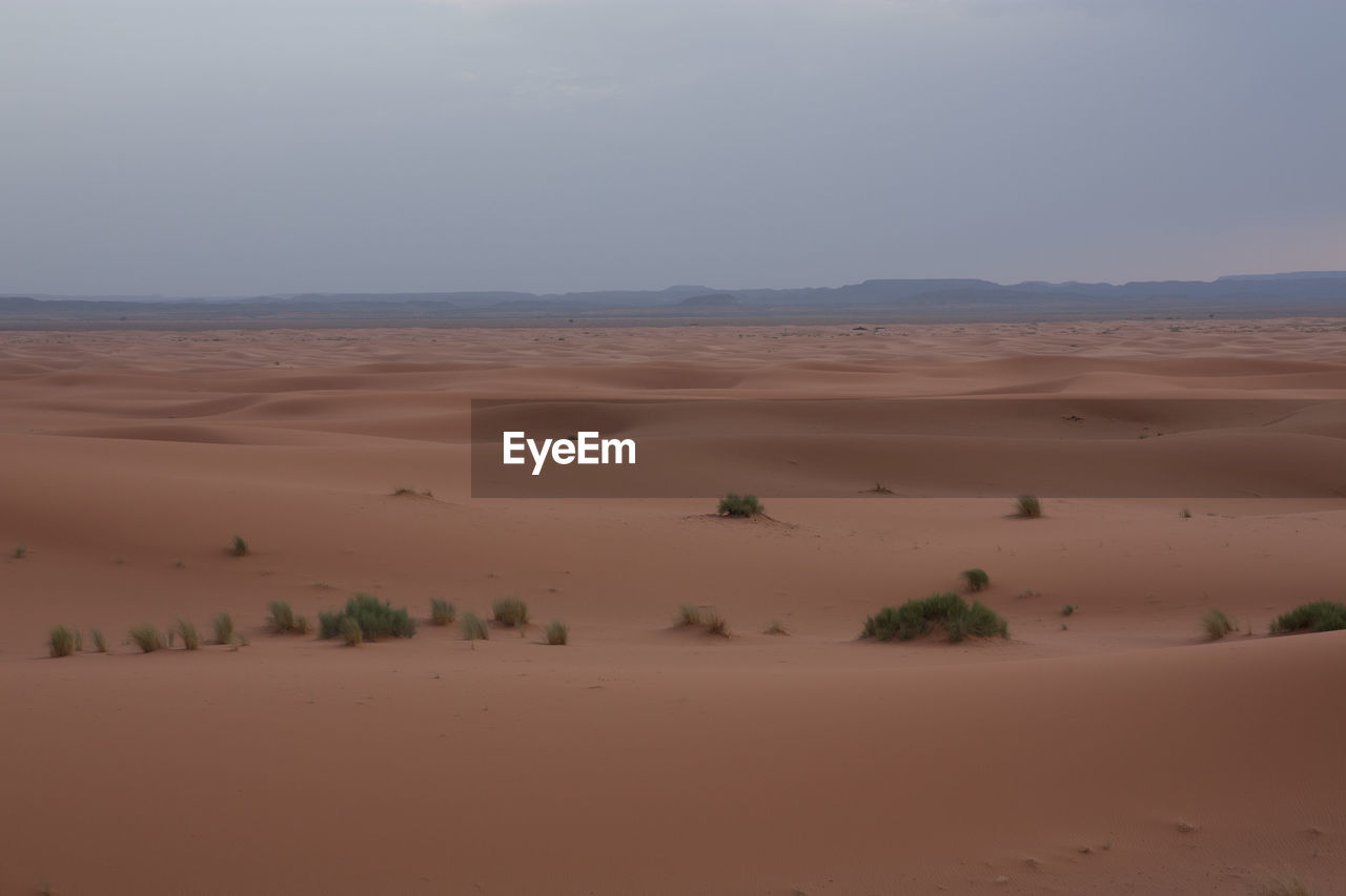 High angle view of desert