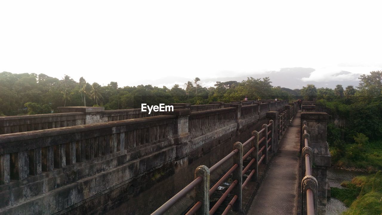 View of bridge against clear sky