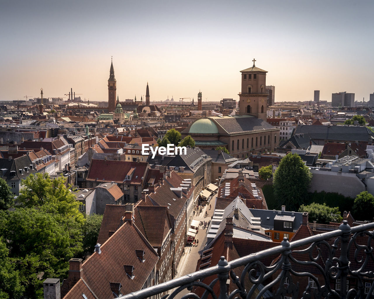 HIGH ANGLE VIEW OF CITY BUILDINGS