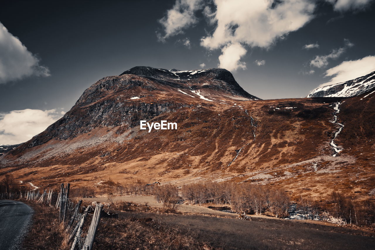 Mountain. Gudvangen, Norway Sky Cloud - Sky Mountain Scenics - Nature Beauty In Nature Environment Nature Cold Temperature Tranquil Scene Winter Snow Tranquility Landscape Non-urban Scene No People Mountain Range Remote Land Geology Snowcapped Mountain Mountain Peak Formation Fine Art Photography Fine Art Norge Norway Scandinavia Travel Adventure Activity